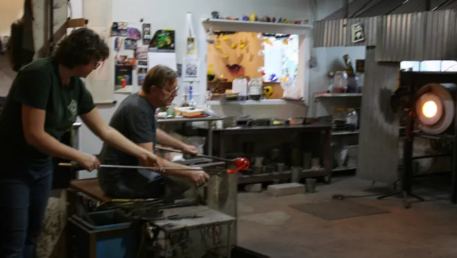 Glass Sculpture by Belle Mead Hot Glass