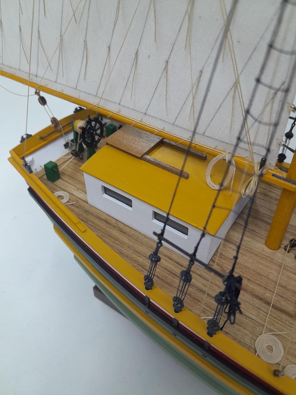 SF Scow Schooner Model Deck and Lines View