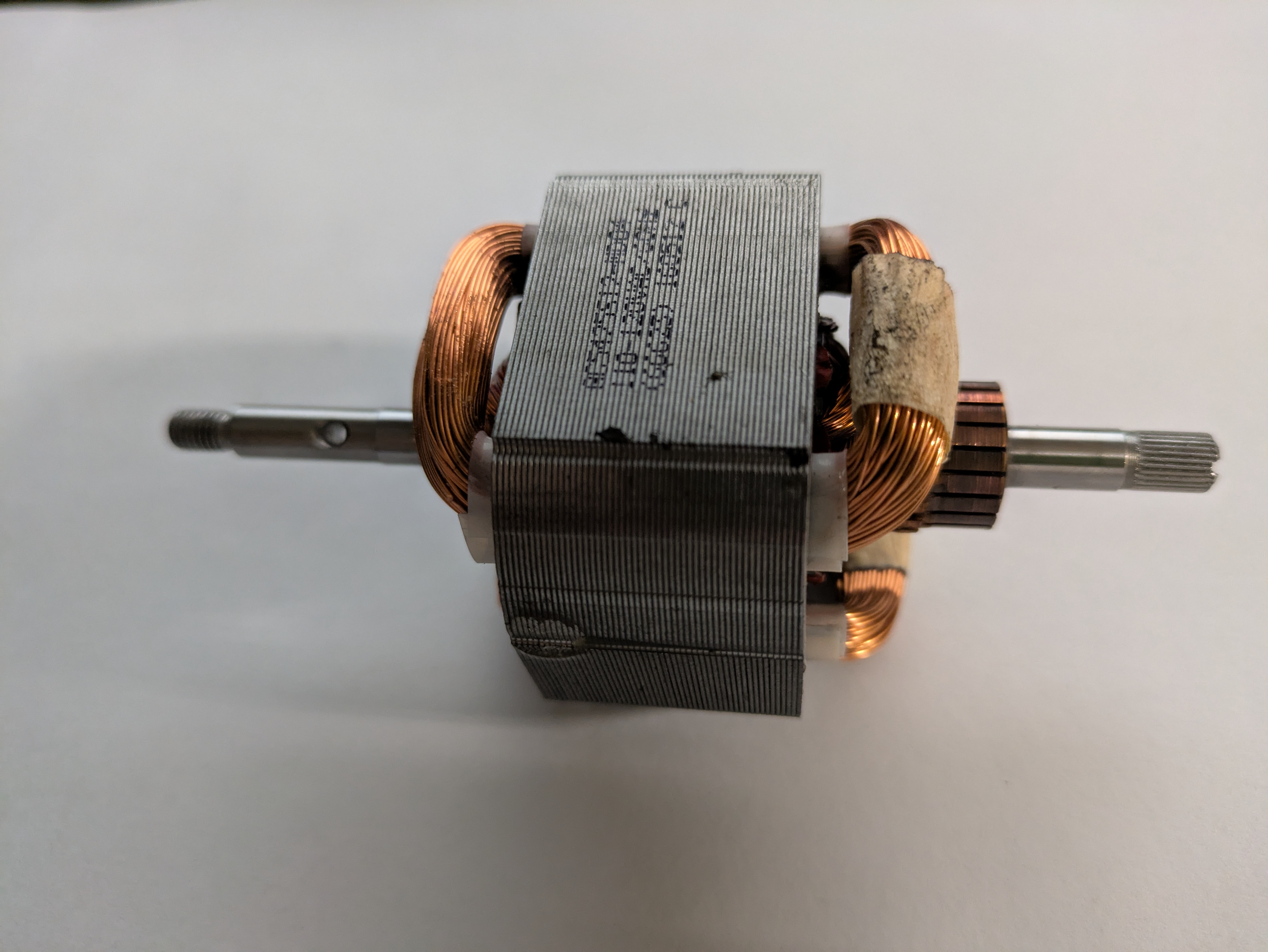 DC Motor with rotor inside stator