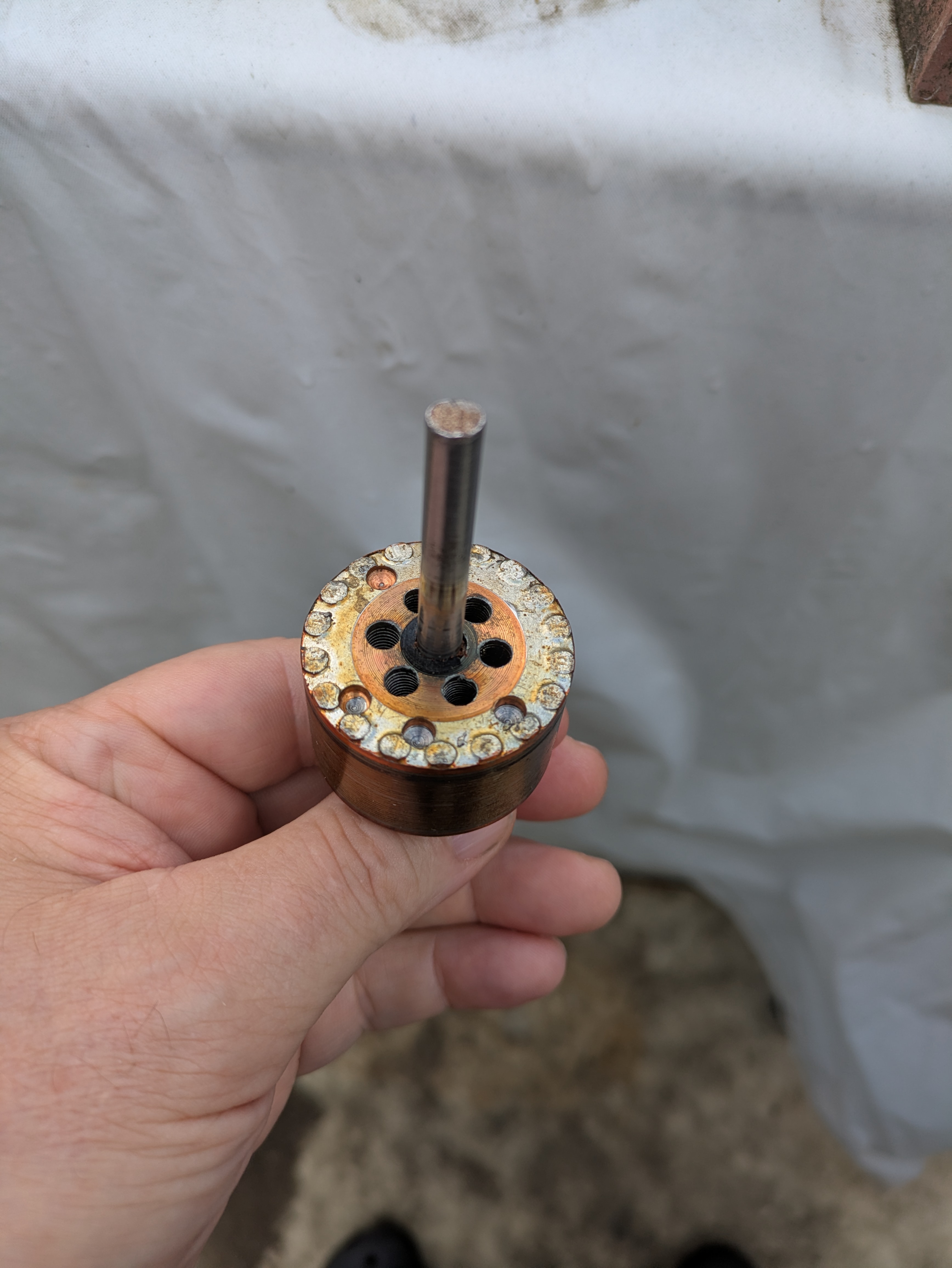 Wound rotor motor, note the 