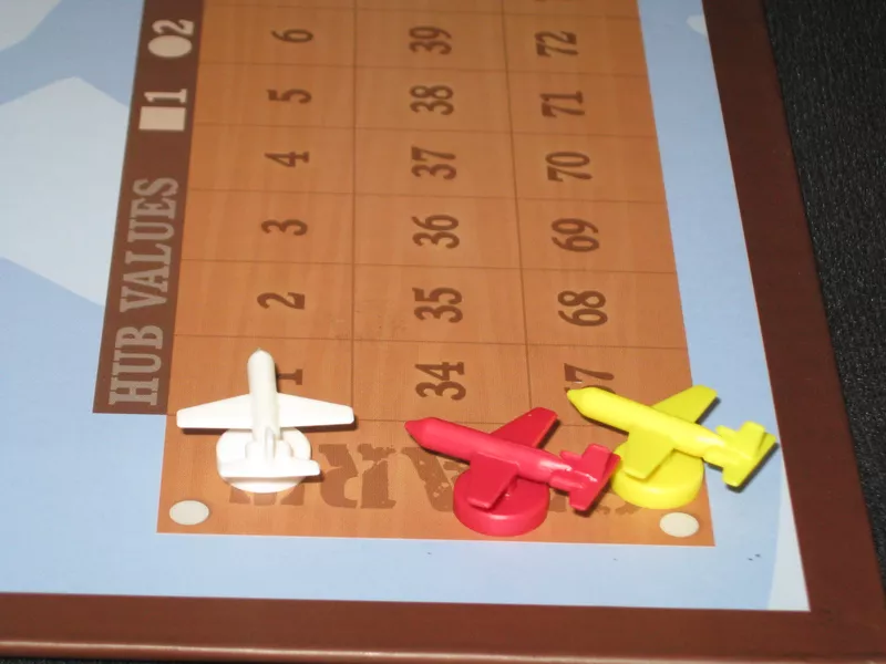 xpedite Board Game Airplane Pieces on Board